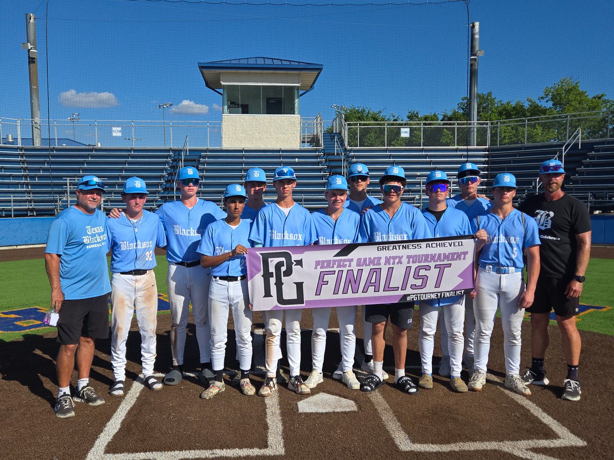 Congratulations Texas Blacksox National 2028 on a Perfect Game NTX TCU runner up finish this weekend. Keep working boys