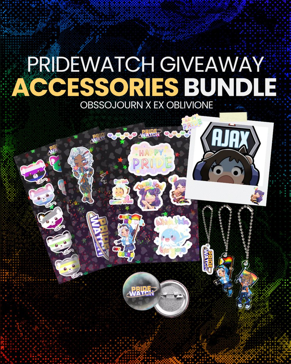 Chantal | ObsSojourn (@obssojourn) on Twitter photo 🚨 GIVEAWAY TIME 🚨
To celebrate Pride Month we are doing a special PrideWatch GIVEAWAY!!
How to enter:
💜 Like & Retweet
👥 Follow <a href="/ObsSojourn/">ExO Chantal | ObsSojourn</a> & <a href="/ExOblivioneGG/">Ex Oblivione</a>
🏳️🌈 Tag a friend!
Winner will be picked on June 30th! 🚨 GIVEAWAY TIME 🚨
To celebrate Pride Month we are doing a special PrideWatch GIVEAWAY!!
How to enter:
💜 Like & Retweet
👥 Follow <a href="/ObsSojourn/">ExO Chantal | ObsSojourn</a> & <a href="/ExOblivioneGG/">Ex Oblivione</a>
🏳️🌈 Tag a friend!
Winner will be picked on June 30th!