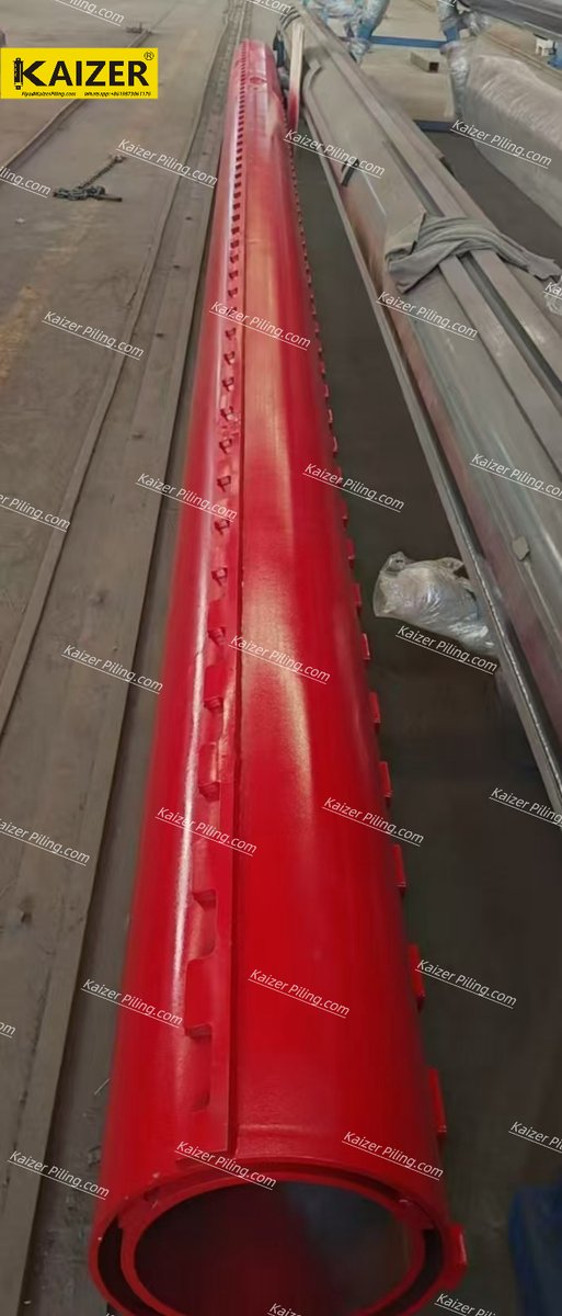 KaizerPiling's tweet image. Friction and interlocking Kelly bars serve distinct purposes in piling rigs. While friction bars rely on resistance, interlocking systems (like Soilmec’s) use mechanical connections for added precision.

#FrictionInterlockingKellyBar #Soilmec #PilingRig #MechanicalKellyBar