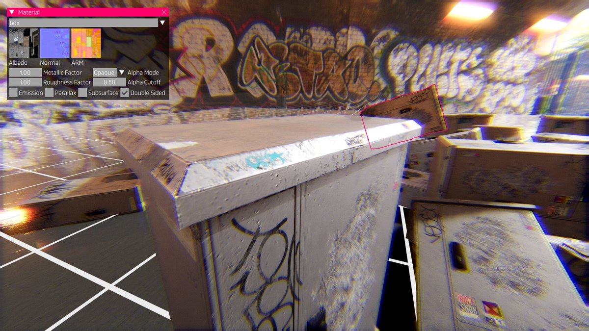 cybereality's tweet photo. Think the graphics on #Degine are basically done. Still needs optimizations (lightmaps, probes) but I got the look I wanted. Worked on the editor today, got camera controls much smoother, brought back #JoltPhysics, and fixed some UI bugs. https://t.co/EoOPHiBDSi
