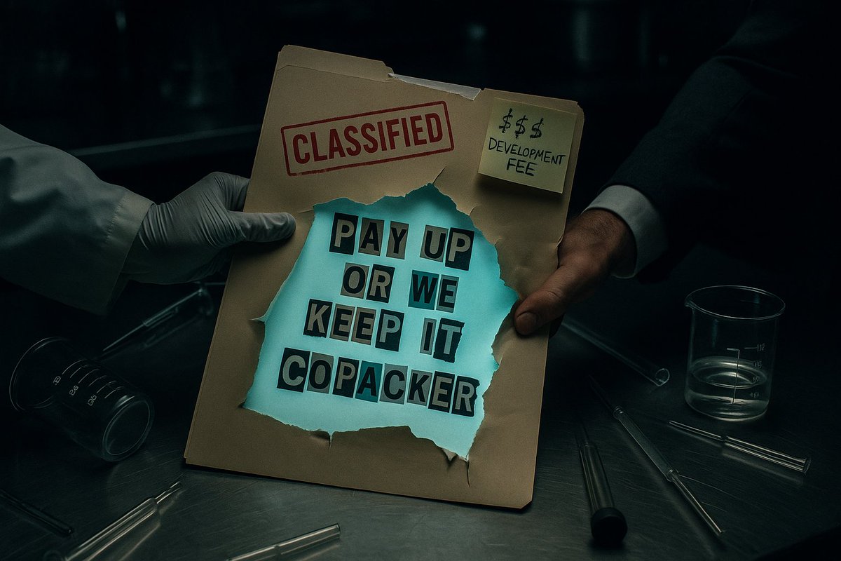 CPG brands - NEVER let a copacker own your formulation. 

There was an interesting convo I saw on LinkedIn. 

It was about copackers owning a brand's formulation. 

If you ever run into a copacker that tells you they will own your formulation. 

Or that they will offer you