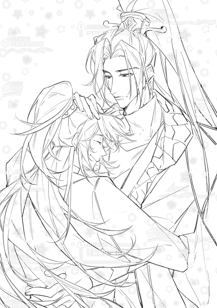JulySleepy's tweet photo. 抱抱！（是约稿请不要使用 https://t.co/xdW9SsPDgQ