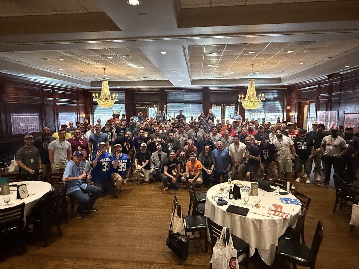 Stephen (@stephen_roto) on Twitter photo What. A. Day.
108 drafters in the heart of downtown Chicago for the #SFB15 live draft across 9 divisions. In total, this incredible group of people helped raise over $20,000 for <a href="/FantasyCaresOrg/">Fantasy Cares #fantasycares</a> today. Thank you to everyone who made today possible and for showing out for a What. A. Day.
108 drafters in the heart of downtown Chicago for the #SFB15 live draft across 9 divisions. In total, this incredible group of people helped raise over $20,000 for <a href="/FantasyCaresOrg/">Fantasy Cares #fantasycares</a> today. Thank you to everyone who made today possible and for showing out for a