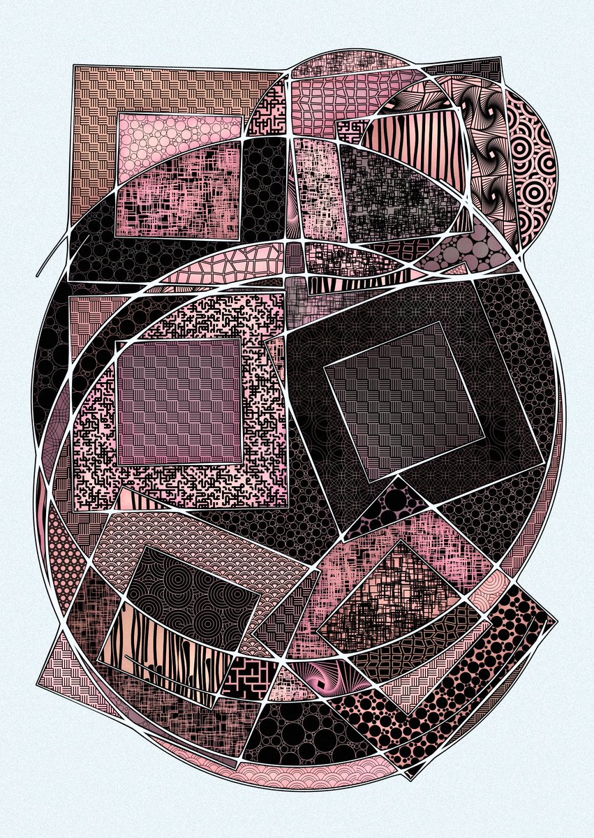 r1b2art's tweet image. A few outputs using a &quot;6 squares&quot; layout.