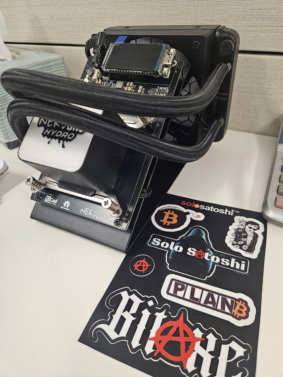Andrew (@andy_surfie) on Twitter photo Just received my <a href="/NerdaxeHydro/">Nerdaxe Hydro</a> from <a href="/SoloSatoshi/">Solosatoshi.com 🇺🇲</a> at work.
This thing is insane. The build quality is the best I've ever seen.
Let's get hashing! Just received my <a href="/NerdaxeHydro/">Nerdaxe Hydro</a> from <a href="/SoloSatoshi/">Solosatoshi.com 🇺🇲</a> at work.
This thing is insane. The build quality is the best I've ever seen.
Let's get hashing!