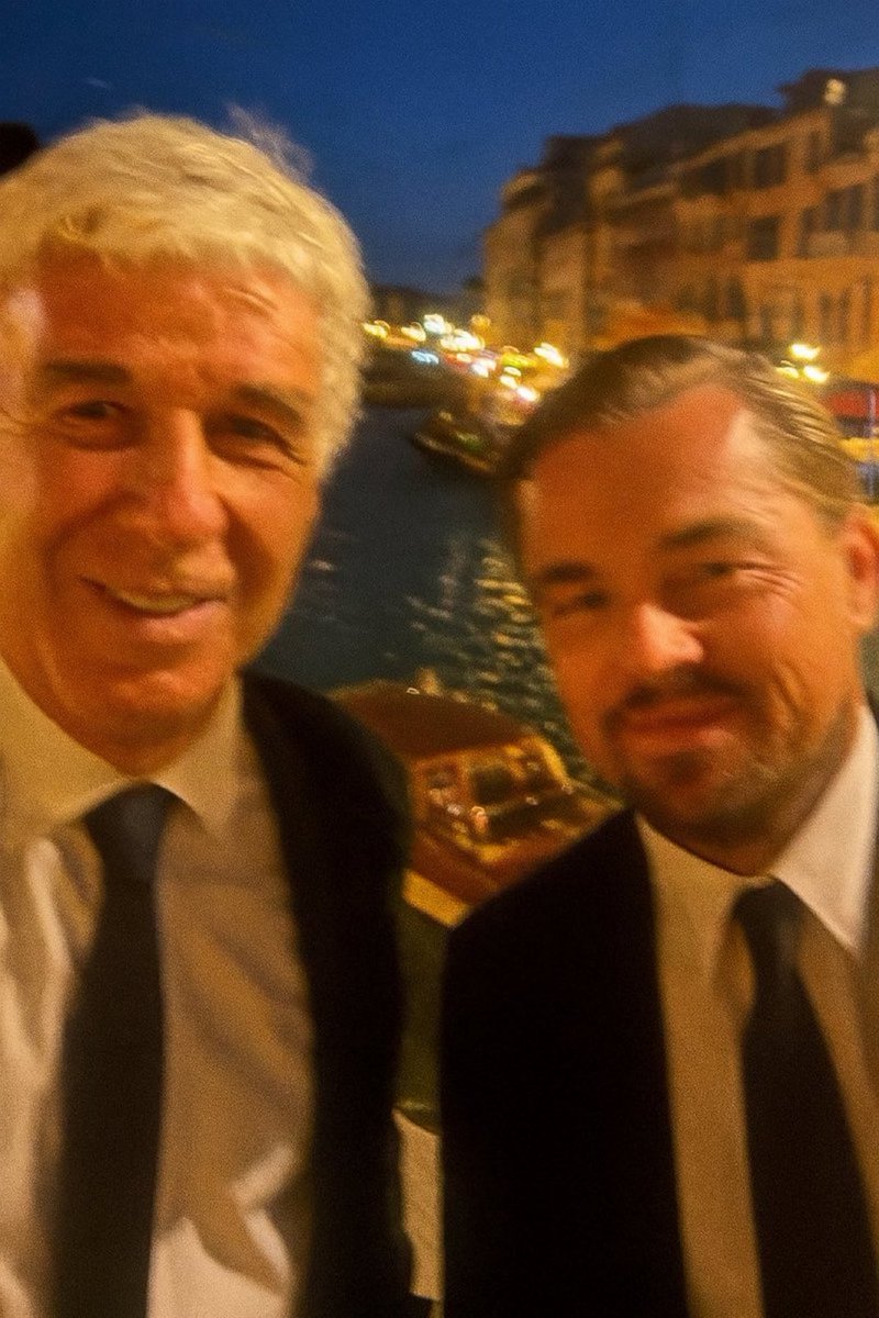 Leo and Gasperini at Bezos wedding. No, that isn’t who you think it is