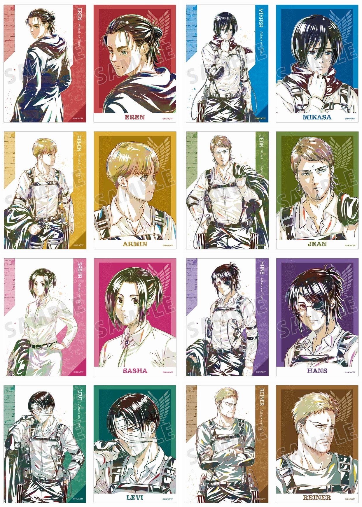 進撃の巨人」The Final Season』サテン地ステッカー 全8種 BOX