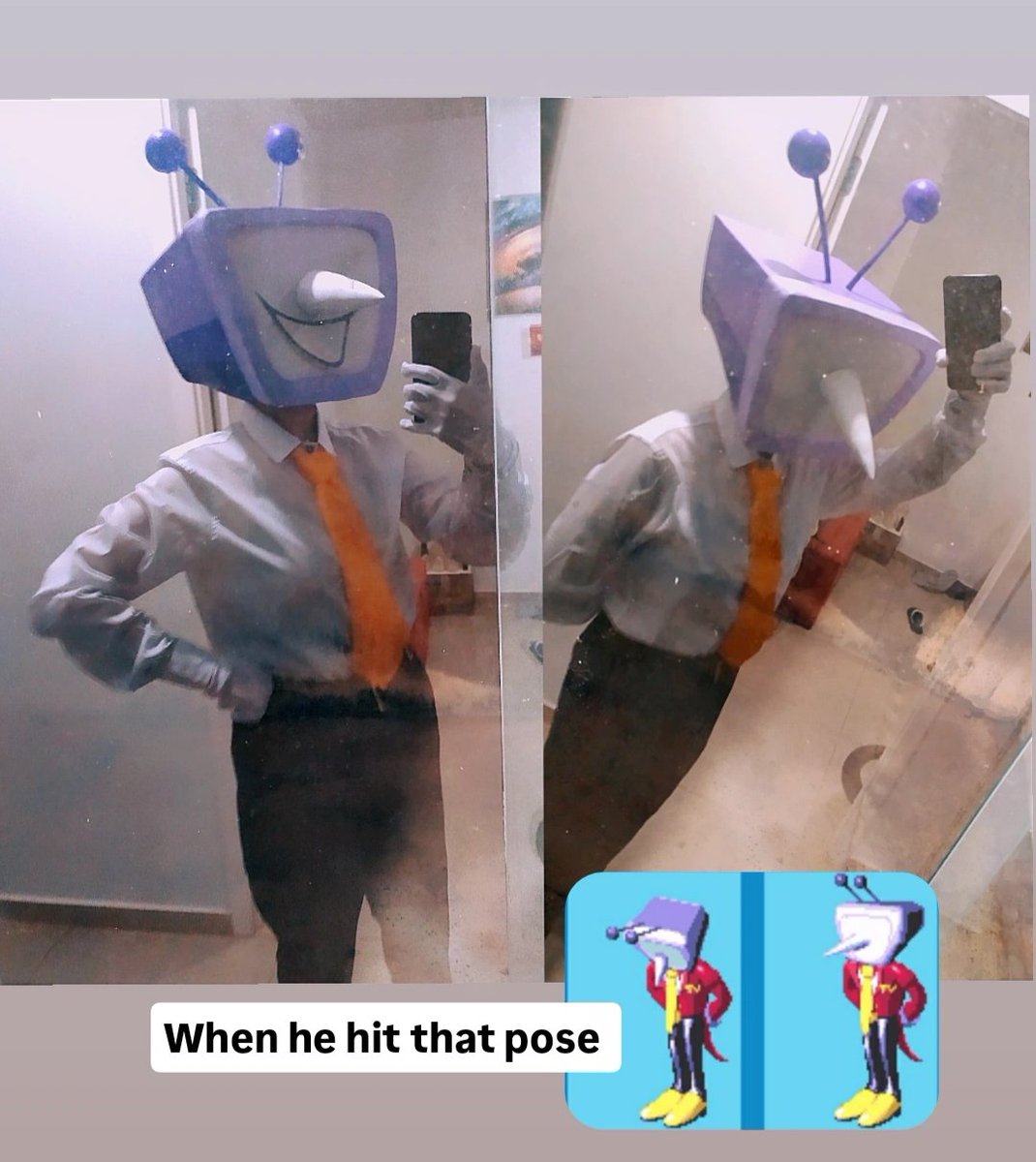 Almost finishing my Tenna Cosplay! When done I will take properly photos :] 📺📺📺
#Deltarune