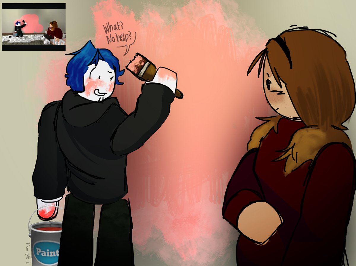 TeddyAcorn's tweet photo. i love redrawing scenes from tlg ughhghghrhdhjHHgggG

#ROBLOX #thelastguest #robloxart https://t.co/Sbs4tMhYM4