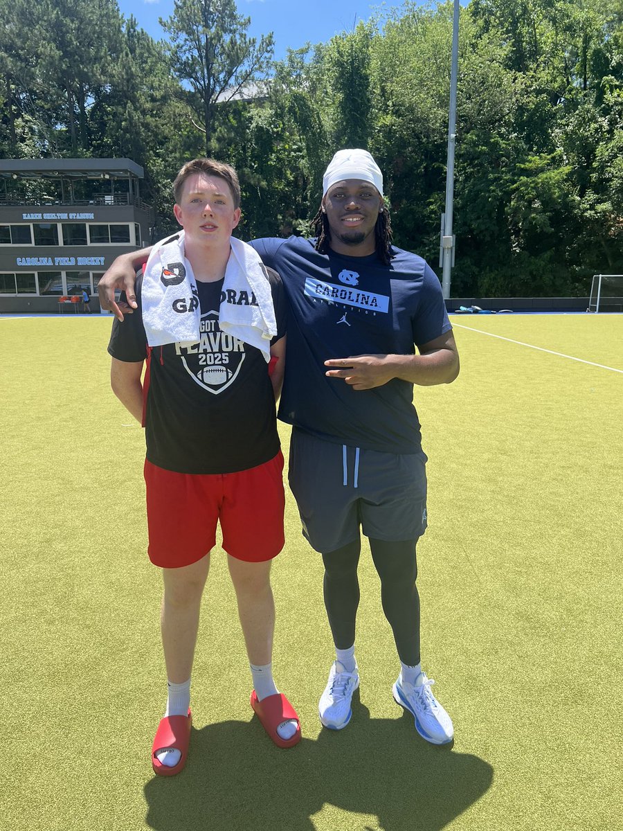 Joshua Norris (@joshua_e_norris) on Twitter photo Thank you <a href="/JordanHall614/">Jordan Hall</a> for working with me at the <a href="/UNCFootball/">Carolina Football</a> OL/DL camp, looking forward to future visits!
<a href="/Belichick_B/">Bill Belichick</a> <a href="/CoachFKitchens/">Freddie Kitchens</a> <a href="/CoachWillFriend/">Will Friend</a> <a href="/Corey_Gaynor/">CG</a> <a href="/southpointeFBSC/">Coach Bobby Collins</a> <a href="/Hold_2017/">David L. Harrison (The H.O.L.D Guy)</a> <a href="/FootballSPHS/">South Pointe Football</a> Thank you <a href="/JordanHall614/">Jordan Hall</a> for working with me at the <a href="/UNCFootball/">Carolina Football</a> OL/DL camp, looking forward to future visits!
<a href="/Belichick_B/">Bill Belichick</a> <a href="/CoachFKitchens/">Freddie Kitchens</a> <a href="/CoachWillFriend/">Will Friend</a> <a href="/Corey_Gaynor/">CG</a> <a href="/southpointeFBSC/">Coach Bobby Collins</a> <a href="/Hold_2017/">David L. Harrison (The H.O.L.D Guy)</a> <a href="/FootballSPHS/">South Pointe Football</a>