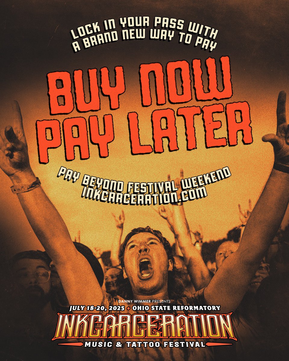 Only one cell left in the block.
We’re 99% sold out—Grab your ticket now and break in with Buy Now, Pay Later. ⛓️
🎟️: on.inkcarceration.com/trk/99SoldOut

#Inkcarceration #INK202X5