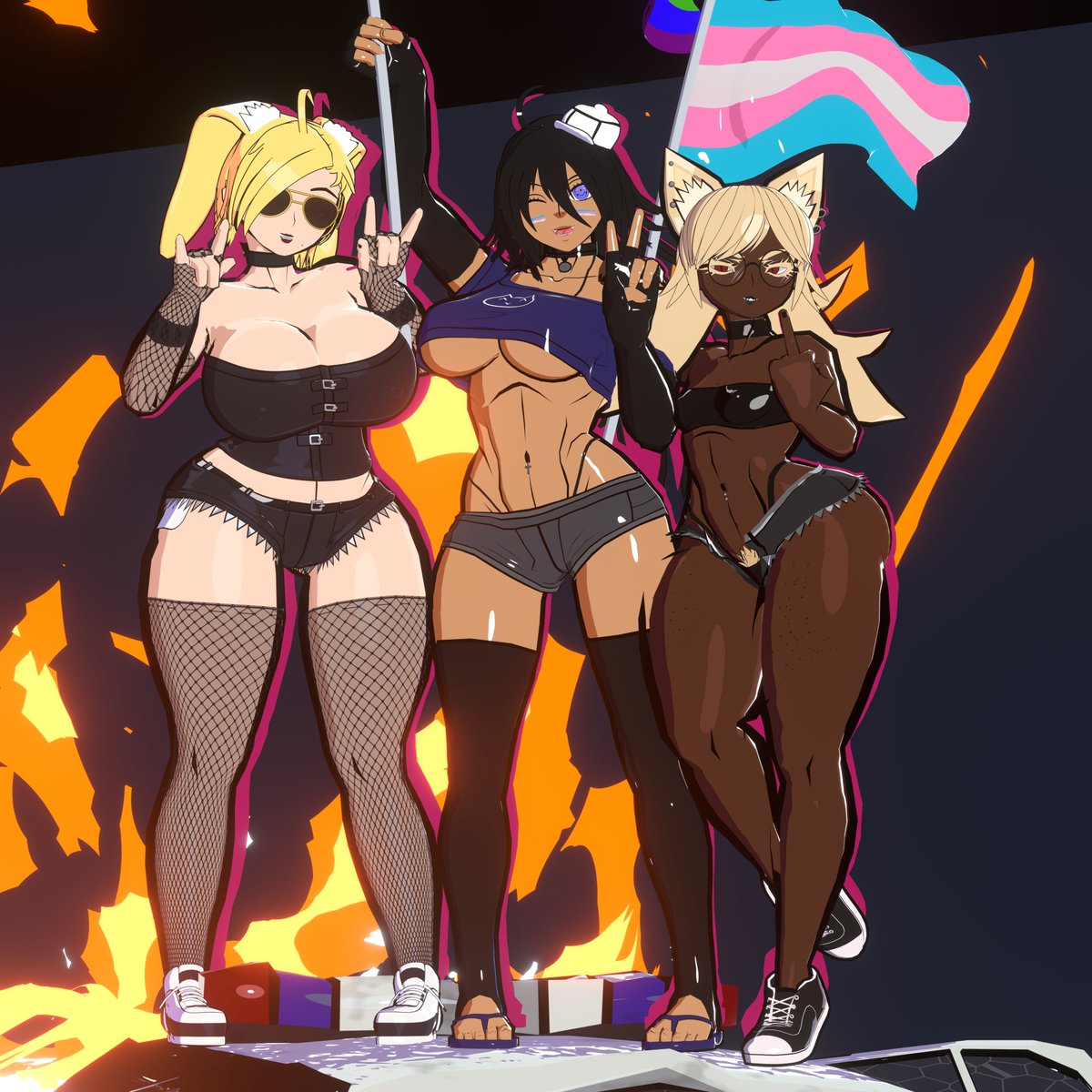 Colonalcbplayer's tweet photo. Extra variants with everyone flashing lol https://t.co/l0sXZuaMd1