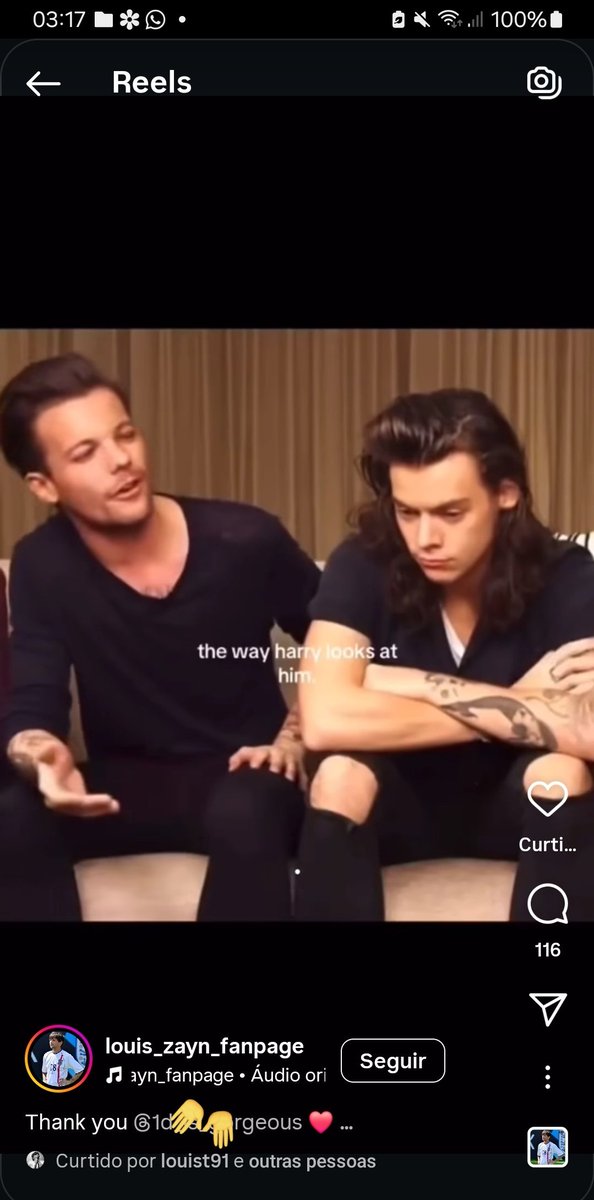 louhoneystyles's tweet image. Rapaz, vou registrar aqui tudo o que está acontecendo hoje

 - Louis curtiu o reels, eram 2:40 horário de Brasília mais ou menos, porque quando eu vi era 3:15, e foi por meio de uma menina que tinha colocado na minha tml já há 40 minutos o link do vídeo!