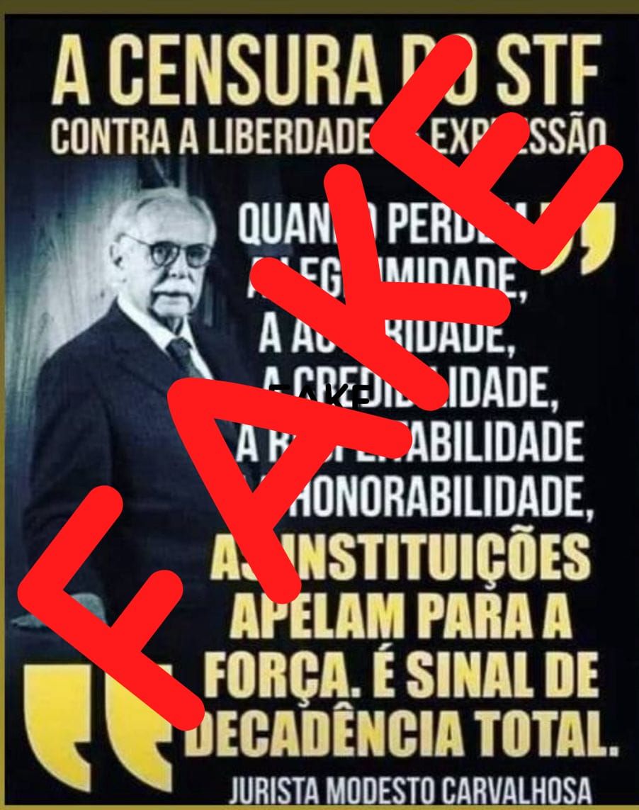 Quero alertar para FAKE NEWS que estão divulgando através de redes sociais contendo uma fotografia minha e um texto que NÃO É DE MINHA AUTORIA.