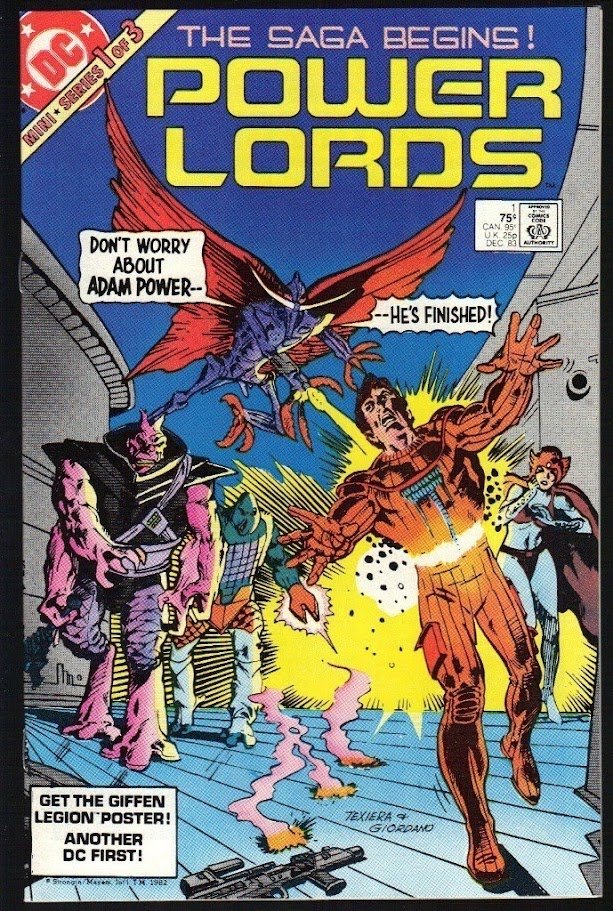 comicbookaddt's tweet photo. Happy Sunday, #comicbookaddicts! Diving into some classic 80s sci-fi today with Power Lords #1! "The Saga Begins!" This mini-series always had such a unique look and feel. Anyone else remember this gem? #PowerLords #DCComics #80sComics #VintageComics #SundayReads https://t.co/Ra1cPJjRmC