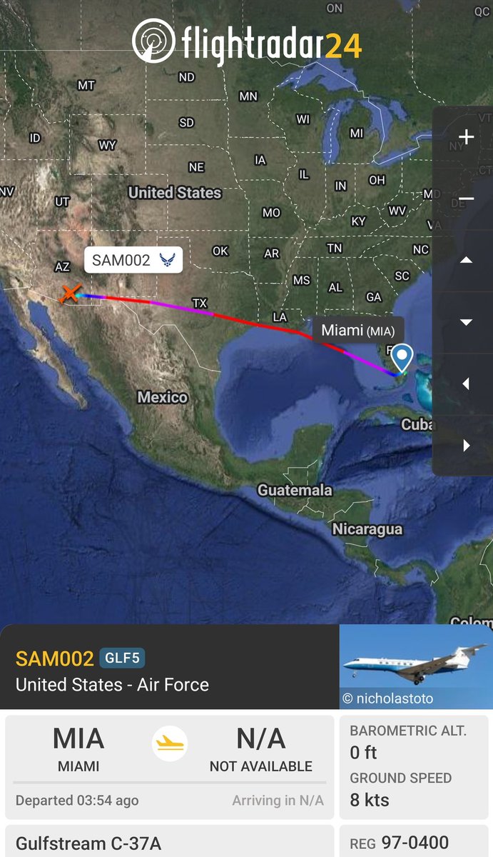 sipjack1776's tweet photo. Gulfstream EA-37A
#AE010D
97-0400/SAM002
Miami>Davis-Monthan
@Borrowed7Time https://t.co/v7Rlx89xEN
