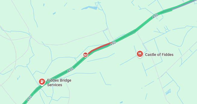 Traffic Scotland (@trafficscotland) on Twitter photo ❗ NEW ⌚ 22:28
#A90 Temple of Fiddes
#A90 is ⛔ CLOSED ⛔ northbound at Temple of Fiddes due to an ongoing road traffic incident.
Please use an alternative route and allow extra travel time.
#PlanAhead
#UseAlternativeRoute
<a href="/NETrunkRoads/">Amey NE Trunk Roads</a> ❗ NEW ⌚ 22:28
#A90 Temple of Fiddes
#A90 is ⛔ CLOSED ⛔ northbound at Temple of Fiddes due to an ongoing road traffic incident.
Please use an alternative route and allow extra travel time.
#PlanAhead
#UseAlternativeRoute
<a href="/NETrunkRoads/">Amey NE Trunk Roads</a>