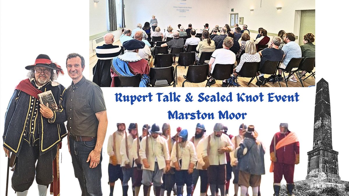 Thoroughly enjoyed giving yesterday's talk about Prince Rupert alongside the <a href="/Sealed_Knot/">The Sealed Knot</a>'s excellent event to commemorate Marston Moor.
Thanks to everyone who came along, and to Long Marston Village Hall for hosting. 
The Sealed Knot's next re-enactment event will be at