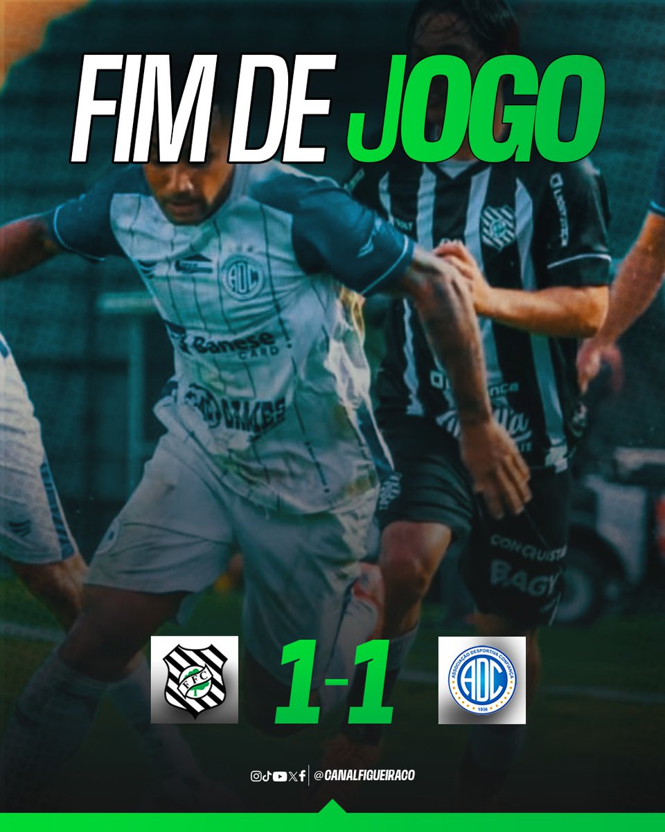 Fim de jogo.

Figueirense empata com o Confiança em 1x1, e segue na briga contra o rebaixamento na série C.

#FIGXCON
#SÉRIEC