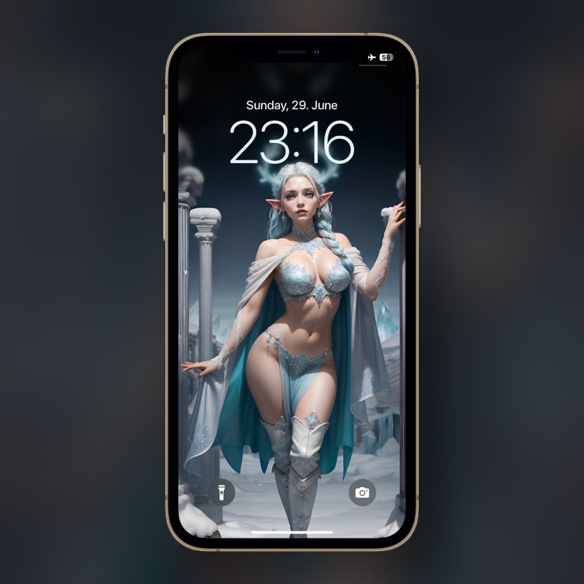 ScreenGirlsNet's tweet photo. Have you ever felt icy heat? ❄️🔥
Step closer and you’ll understand. You’ll break a sweat… and still freeze solid. 🥵🥶
#IceQueen #ScreenGirls #Fantasy #Wallpaper #FrostAndFlame #LockScreen #Magic #PinUpElf #AIBeauty #ElfGirl
Tap 👇🏼 https://t.co/LSwxLUd6R7
