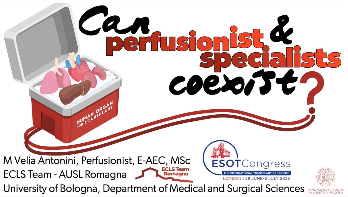 FOAMecmo's tweet photo. First day of #ESOTCongress here in London! Had the pleasure to join #ESOT_ECTTA session on the role of #ECMO in cardio-thoracic #transplantation this morning... debating with my discussant @BermanMarius about the role of perfusionists & organ perfusion specialists in the #transplant team, moderated by @CristianoAmarelli & @CeulemansLJ
@ESOTtransplant
