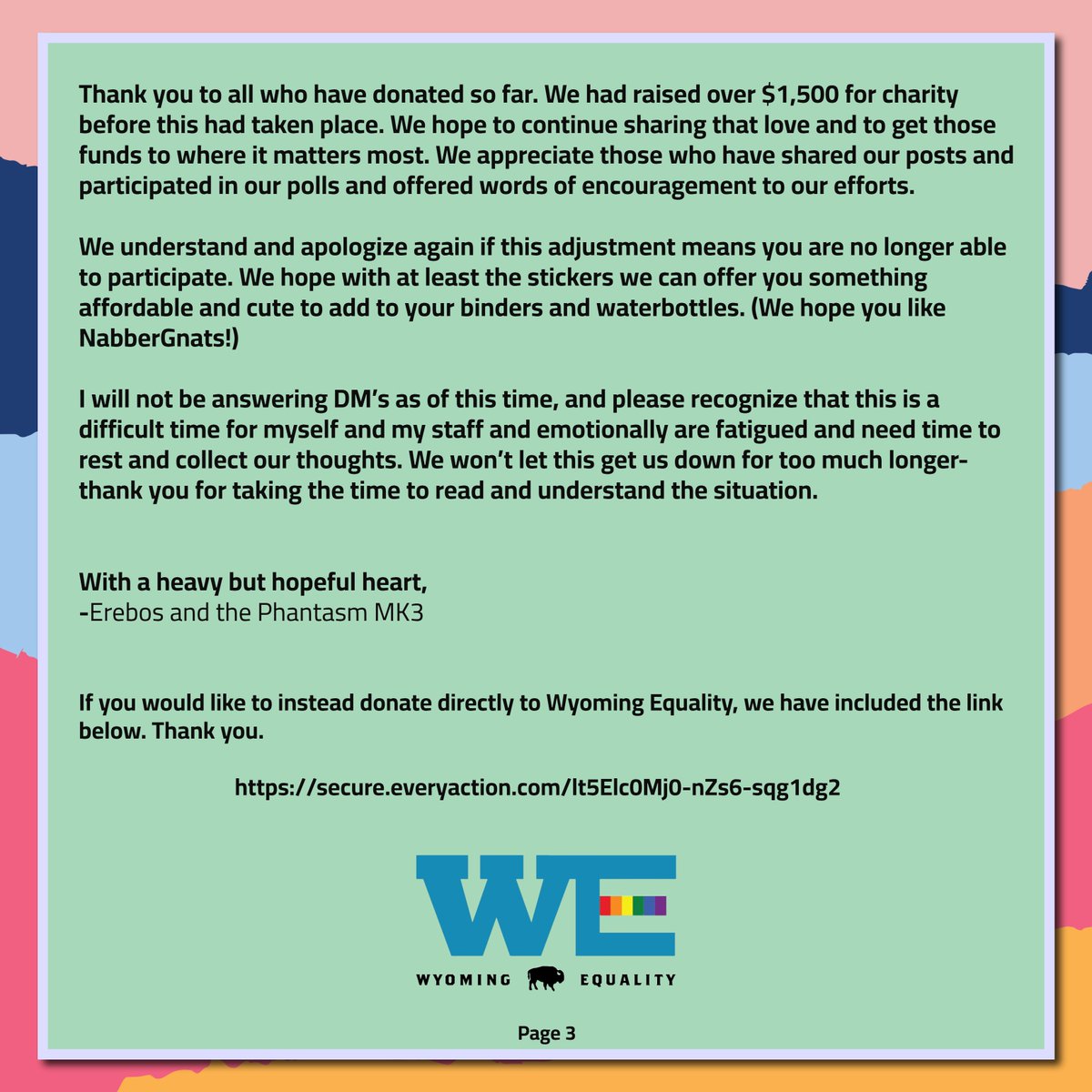 Important: Please Read

🏳️‍🌈Updates concerning our Charity Toys and Orders

-Erebos and the XCA Team