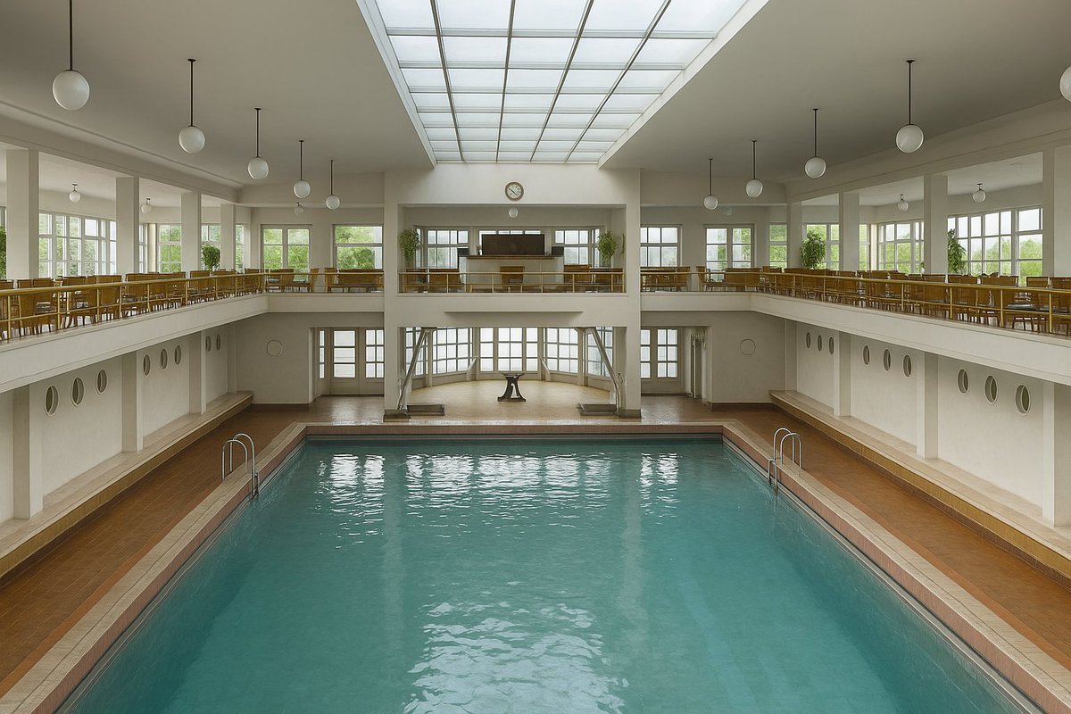 Piscina La Isla, Río Manzanares, Madrid.