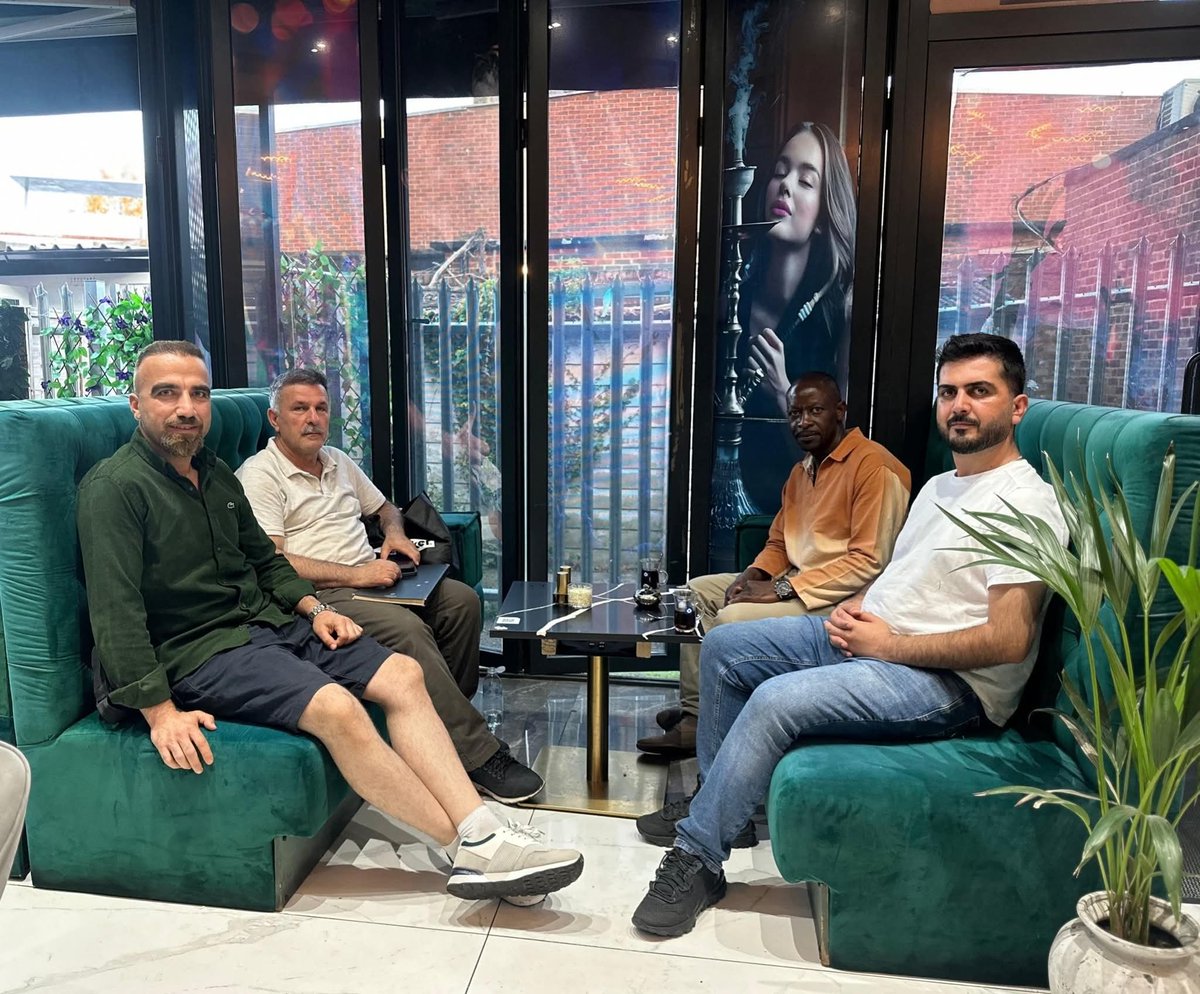 SEMITEGO's tweet image. A well spent evening today with my Kurdish brothers in London. Thank you, kak Abdullah Mirawdaly for your warm hospitality at Sumer Restaurant, located at 140 High Street, KT3 4EP. 
I highly recommend visiting them to enjoy their delicious Kurdish cuisine.
