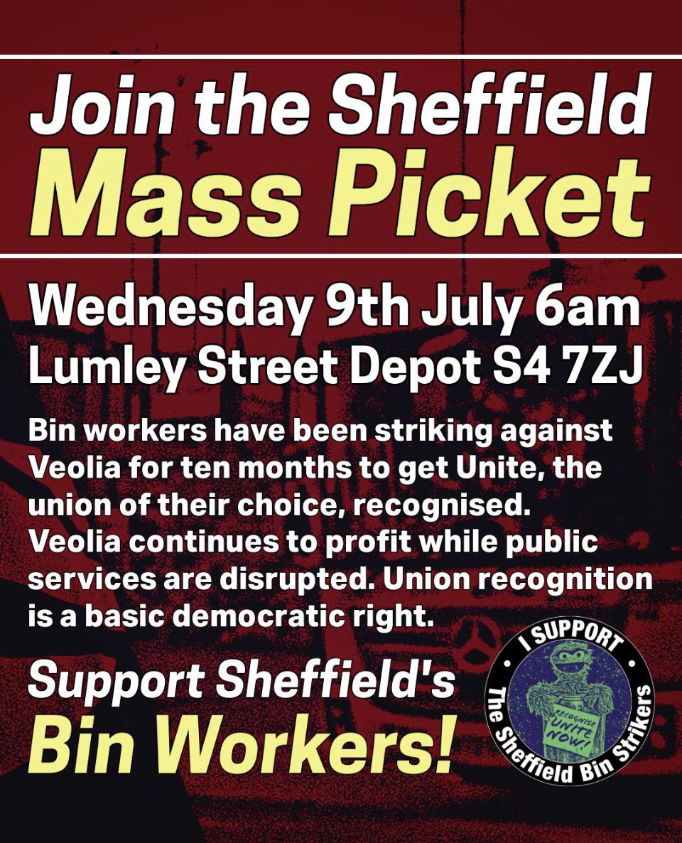 Orgreave Justice (@orgreavejustice) on Twitter photo Support the striking <a href="/UniteNEYH/">Unite - North East, Yorkshire and Humber</a> #Sheffield bin workers - on #strike for 10 months now to get <a href="/unitetheunion/">Unite the union: join a union</a> recognition - a basic democratic right Support the striking <a href="/UniteNEYH/">Unite - North East, Yorkshire and Humber</a> #Sheffield bin workers - on #strike for 10 months now to get <a href="/unitetheunion/">Unite the union: join a union</a> recognition - a basic democratic right