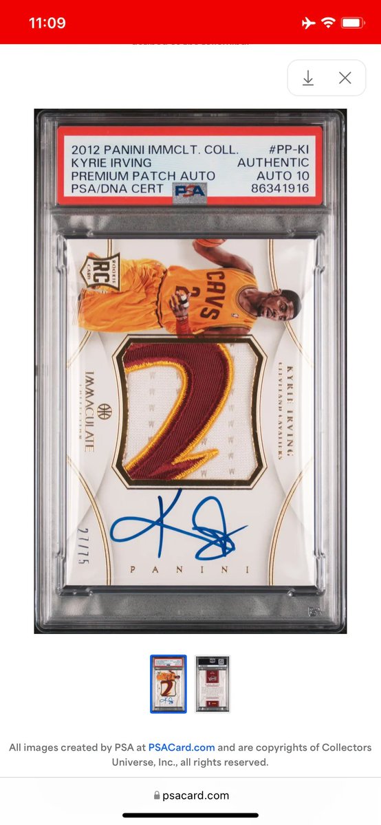 YoungKen156236's tweet image. Kyrie Fake Patch.
@CGCCards , Please do not steal photos/credit as you did before.