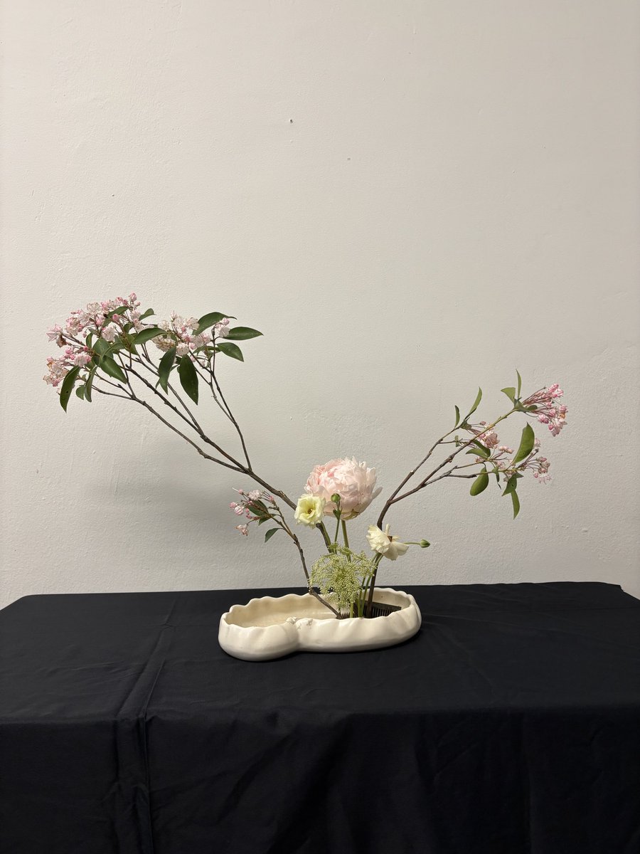 strbrybb's tweet image. moribana ikebana!!