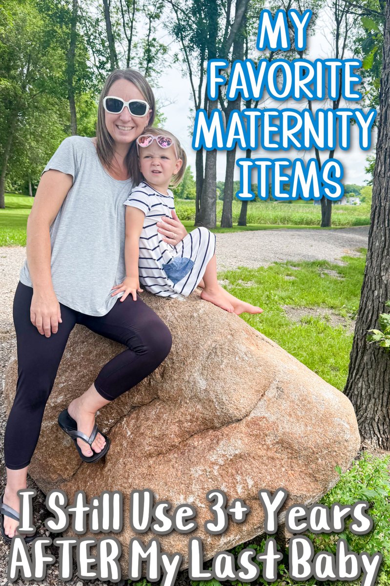 Quality and longevity are winning attributes!  So today, I'm sharing my favorite maternity items I still use 3 years AFTER my last baby!  Because who doesn't love saving money while looking great!? thriftyniftymommy.com/my-favorite-ma… via @ThriftyNiftyMom