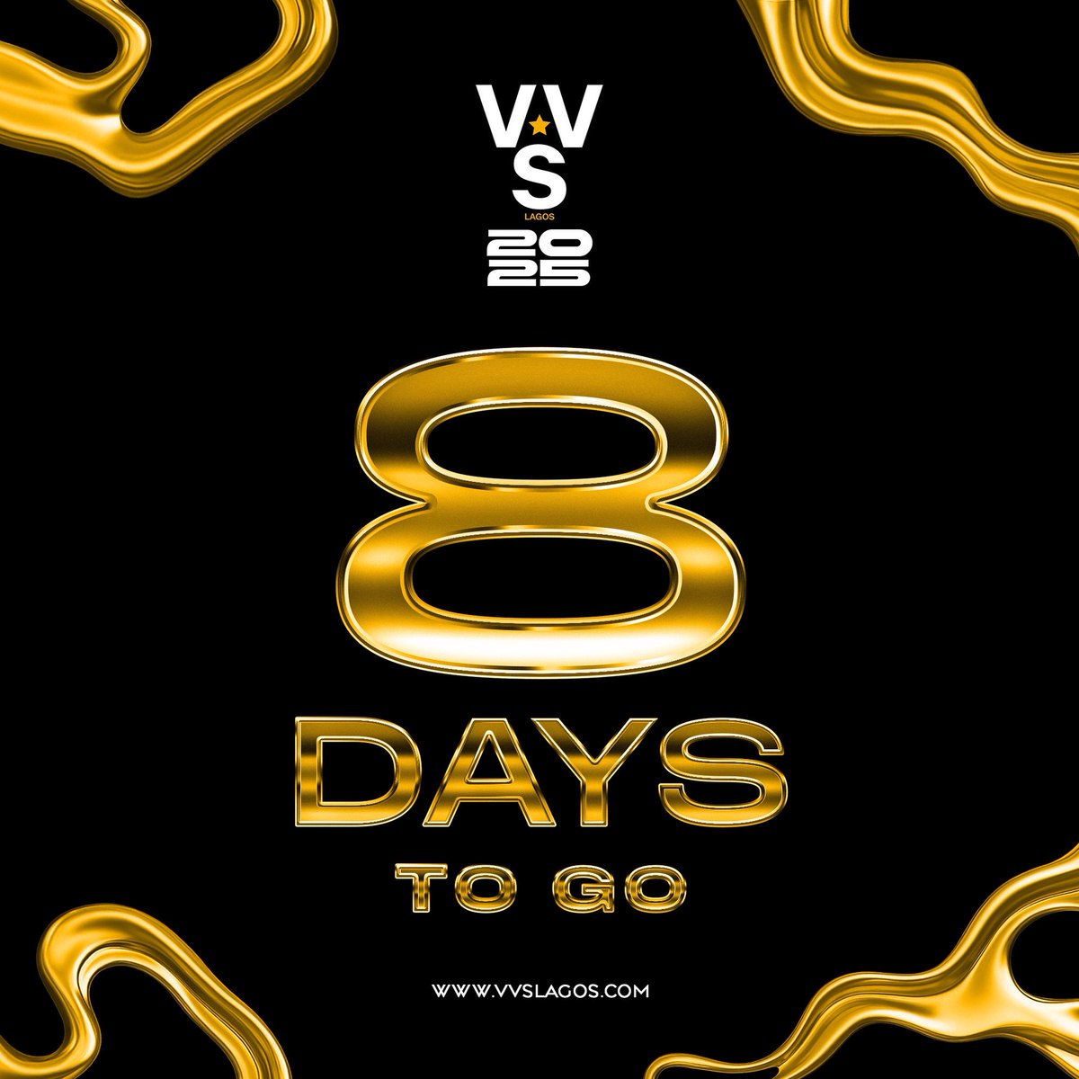 Just 8 days until the lights, the looks, and the magic unfold. 🖤 #VVSLagos  #EsteFuego25