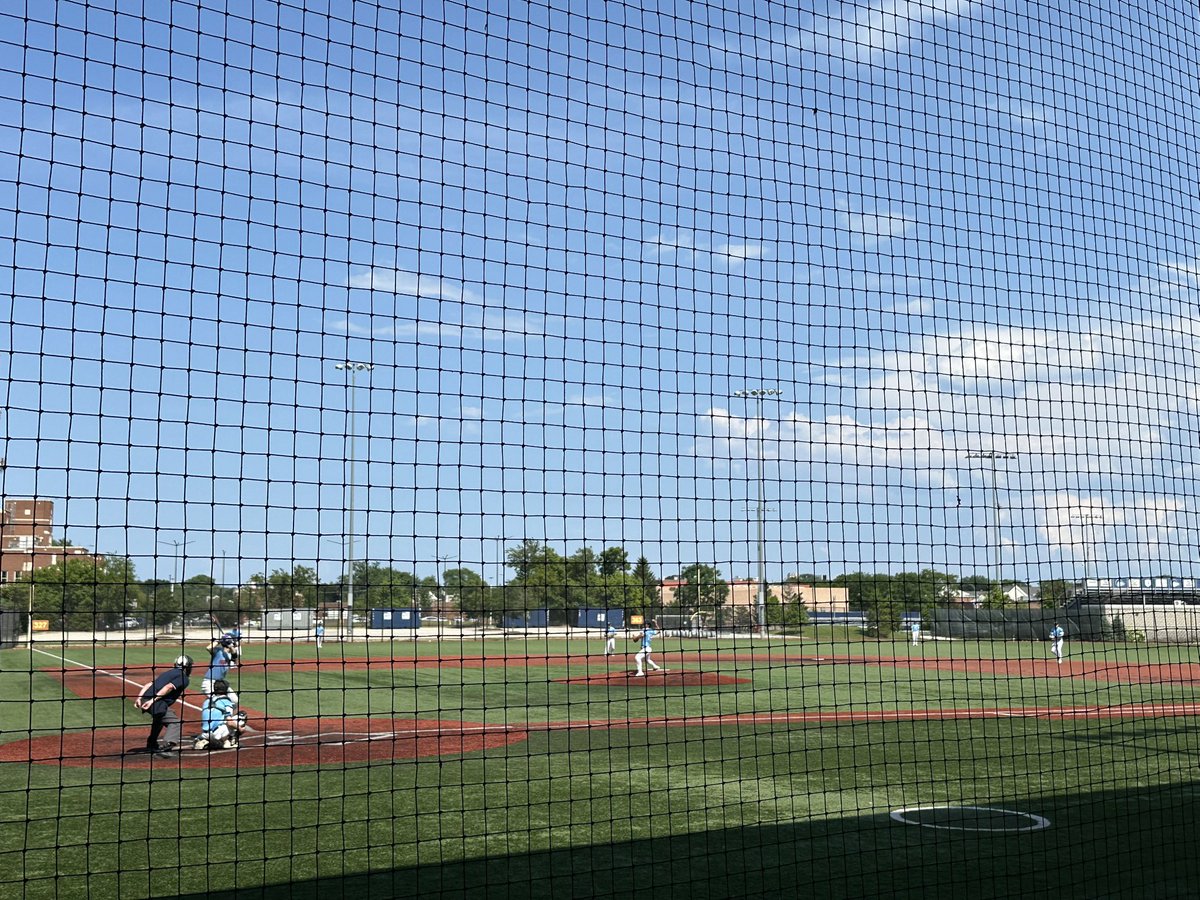 Josh toeing the rubber at beautiful Kerry Wood Cubs field. Gorgeous day for a game!