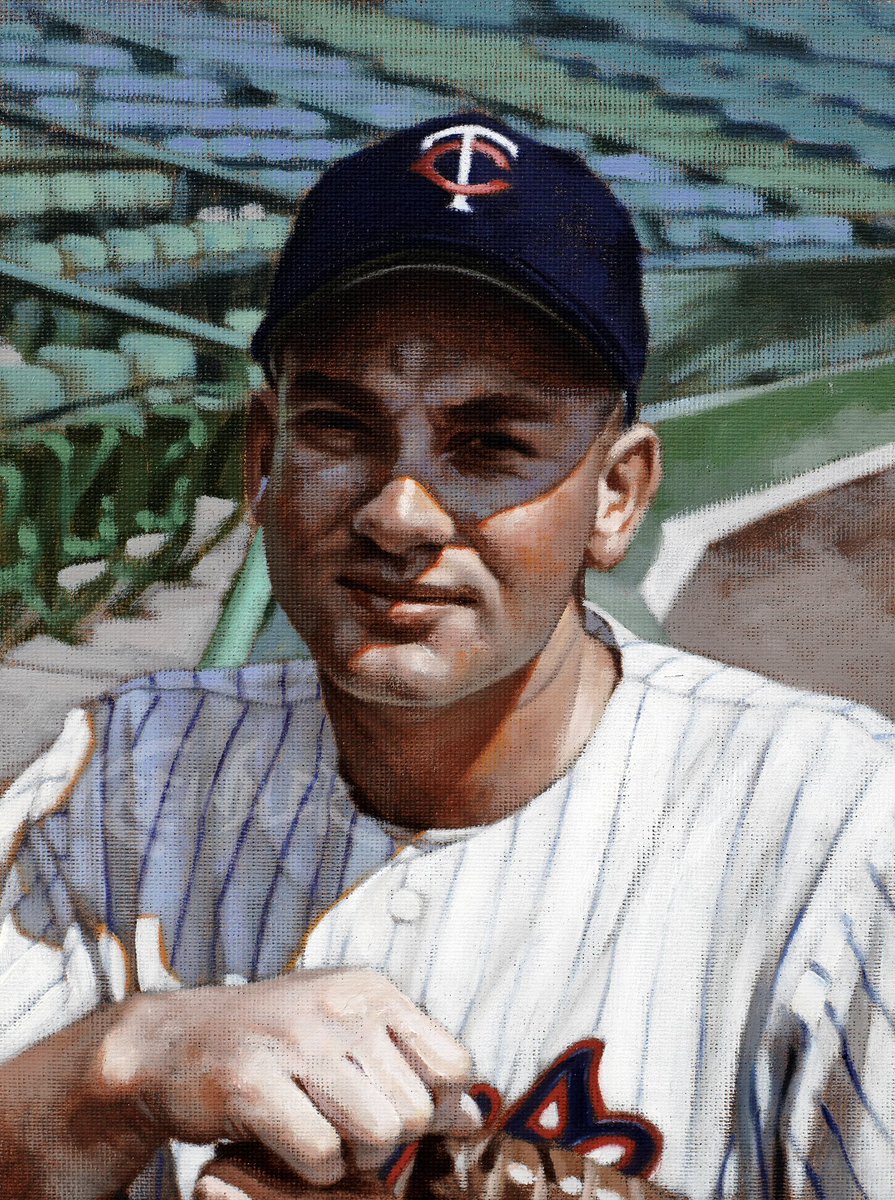 #OTD in 1936, Harmon Killebrew was born in Payette, ID. One of the most feared sluggers of his era, he was also one of the most beloved by fans and players alike. Here’s my painting of “The Killer” that was used by <a href="/Topps/">Topps</a> for their 150 Years of Baseball card set in 2019.