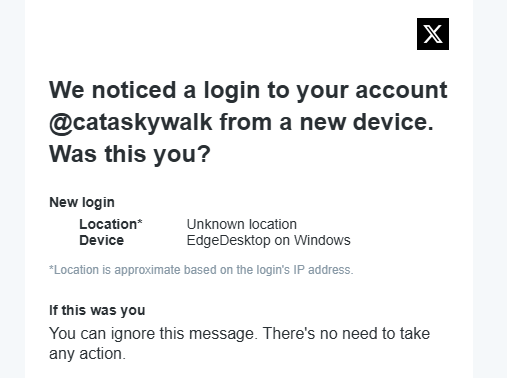cataskywalk's tweet photo. Yo sé que vivo en un pueblo perdido, pero ponete media pila con la detección de IP @elonmusk . No me puedo estar infartando cada vez que cambio de dispositivo. 🤣🤣🤣
#cyberseguridad https://t.co/oZbFzq2FbO