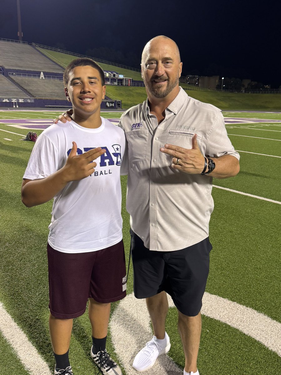 Cru2x_'s tweet image. Had an amazing camp at the SFA Elite Camp .
Thanks again for a great experience @SFA_Football @CoachCarthel
@Coach_RogersSFA @coachcismith
@Coach_Jaheim @CoachTraun @rohawksfootball
@CoachROB
