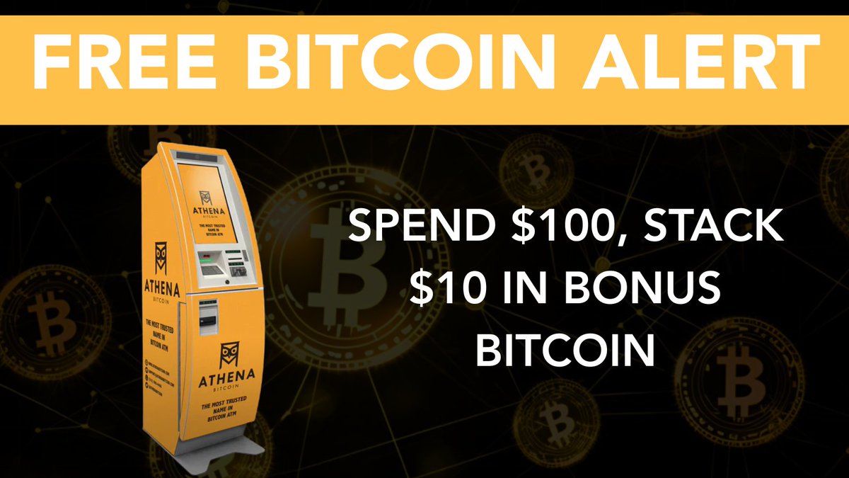 AthenaBitcoin's tweet image. What’s cooler than a cold drink in summer?
💸 $10 in bonus Bitcoin.
Just buy $100+ at an Athena ATM — promo runs all month long.
📲 Find an ATM in our app: onelink.to/pyhj2d

#BitcoinBonus #AthenaPromo #JuneCrypto