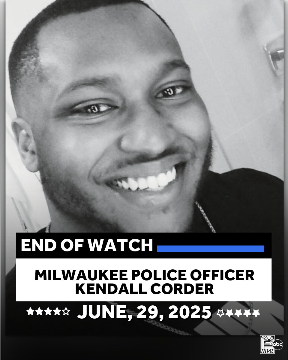 Milwaukee Police Officer Kendall Corder died after being shot in the line of duty.