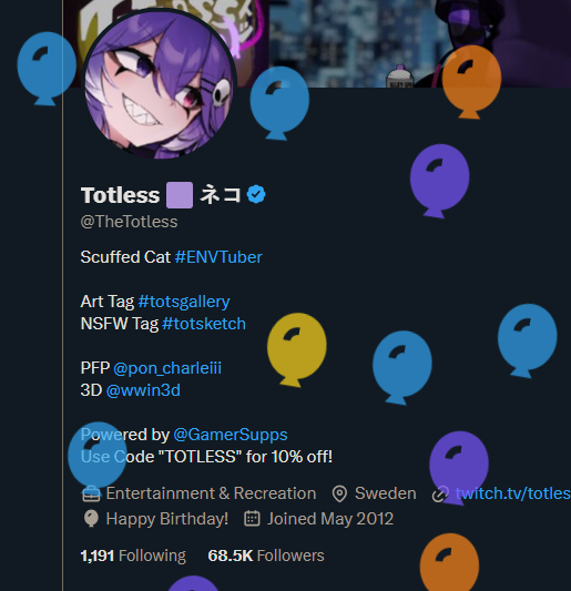 Totless 🟪 ネコ tweet media