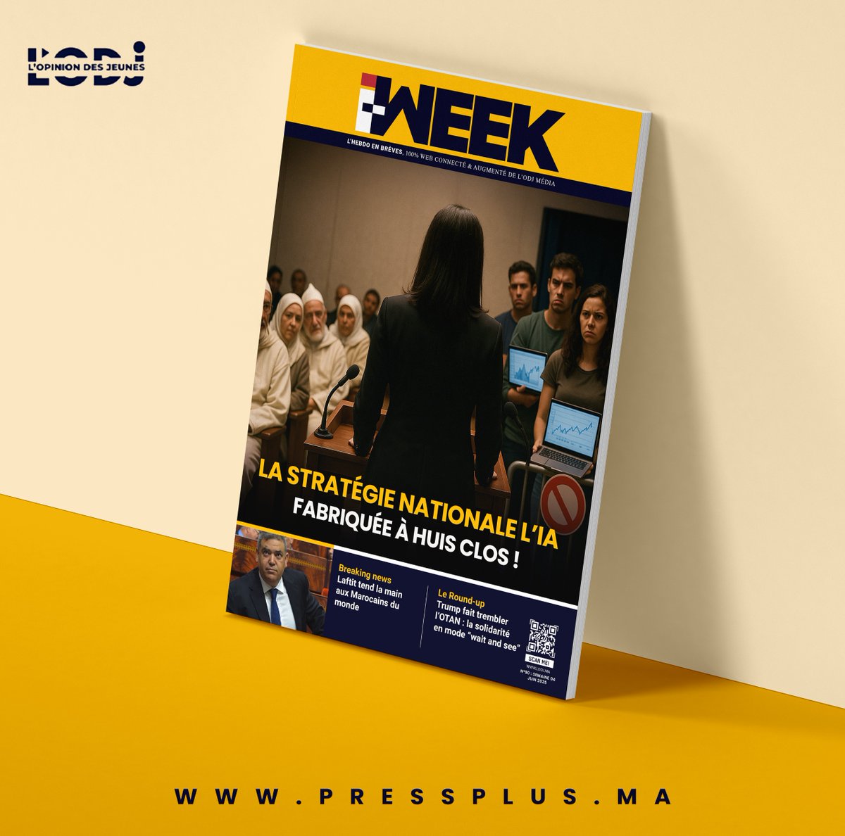 lodjmaroc's tweet image. 📢 Parution de L'I-WEEK N°90 du 28 Juin 2025 📰🤖

🕵‍♂ La stratégie nationale de l’IA : fabriquée à huis clos ! 🇲🇦🔐

📌 L'I-Week est accessible via ce lien 👉 tinyurl.com/52t5bfmx

#IWeek #IA #StratégieNationale #Technologie #Innovation #Maroc #SouverainetéNumérique