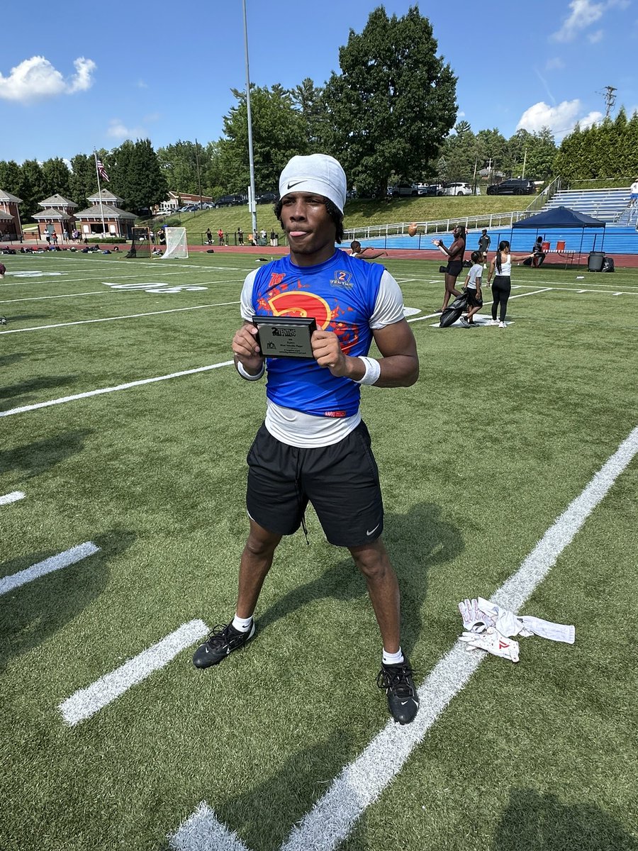 After a great performance at <a href="/210ths/">2Tenths Speed & Agility</a>  Top 150 camp  I was named the Most Valuable safety, thank you for the invite <a href="/TepFootball/">Imhotep Football</a> <a href="/coachnah2/">nah muhammad 🎯</a> <a href="/yusuftribble/">Coach Yus</a> <a href="/PA_TodaySports/">PA Today</a>  <a href="/icanbeeme1/">carsonlineclinic</a>