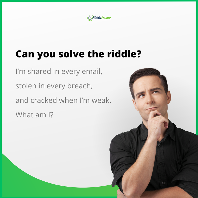 riskawareco's tweet photo. 🧠 Riddle time! Can you guess the answer?

It’s something we all use, but often neglect to protect properly.

Drop your guess in the comments. ⬇️

#CyberRiddle #CyberSecurity #InfoSec #CanadaCiso #SMBsecurity #CyberAwareness #ThinkSecure https://t.co/MEVvvGZ1Pf