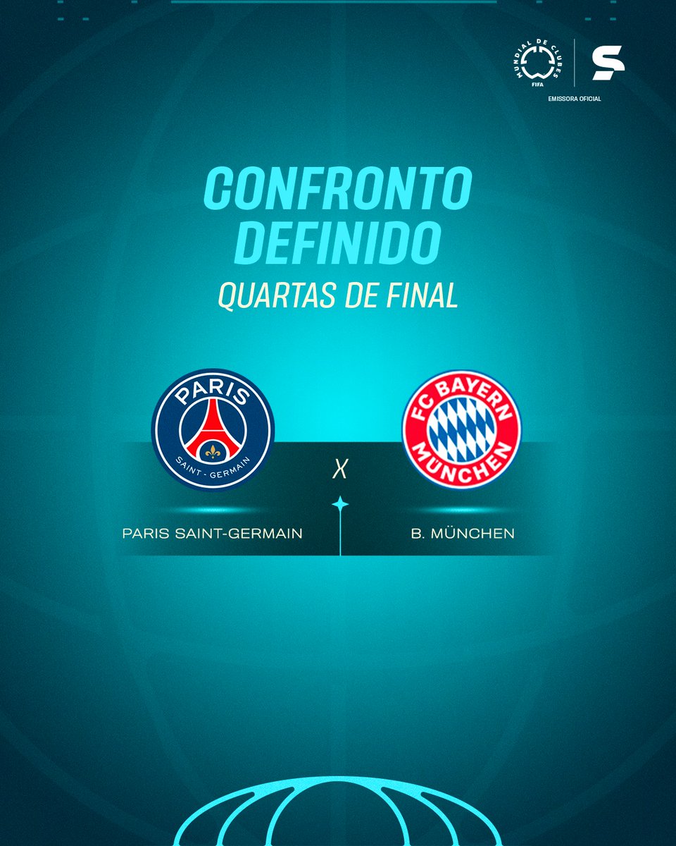 sportv's tweet photo. JOGÃO, HEIN! 🥵
O Bayern de Munique venceu o Flamengo e agora pega o grande campeão da Europa, o PSG. 🔥
*Contém texto alternativo
#CopaDoMundoDeClubesNoSportv #FLAxBAY #BayernDeMunique #Flamengo #FIFACWC https://t.co/Sn3WDfLQSb