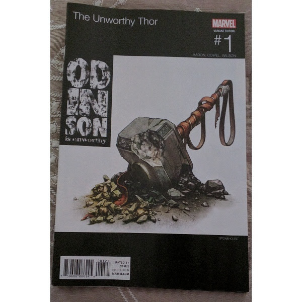 comicbookaddt's tweet photo. The Unworthy Thor #1 from 2016 remains a standout! @jasonaaron and @OlivierCoipel explore the depths of Odinson's character. What was your favorite part of this run, or Odinson's journey to reclaim his purpose? #Thor #MarvelComics #Odinson #Unworthy #ComicTalk https://t.co/Yca4xOJx8a