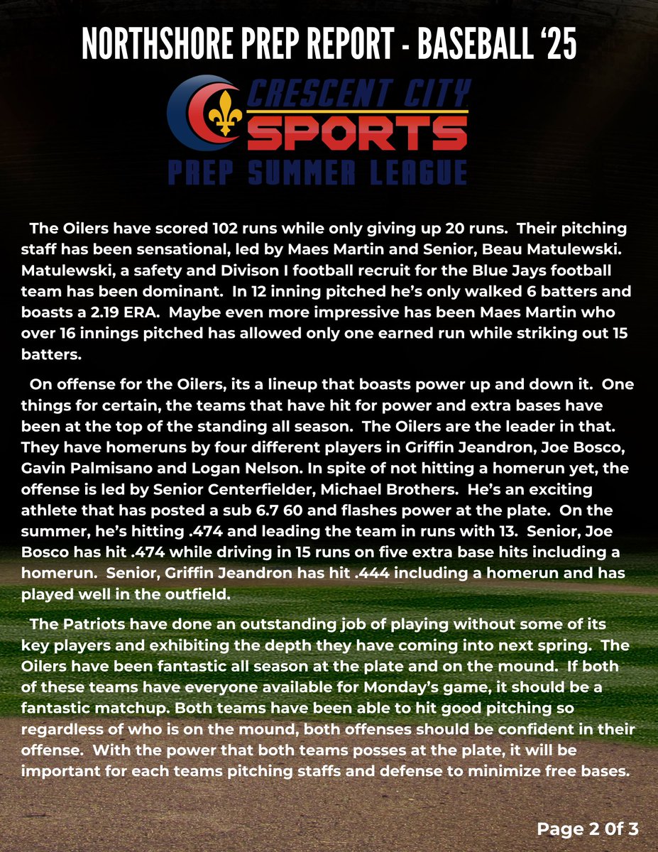 Northshore Prep Report tweet media