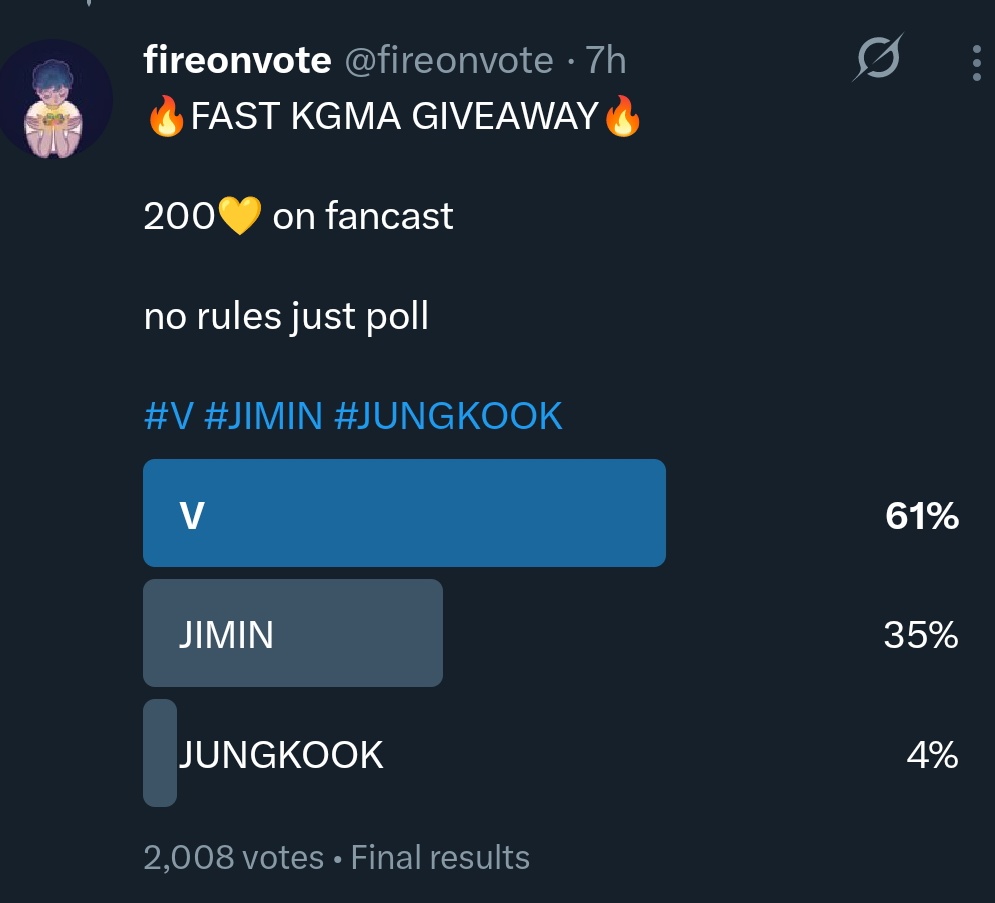 fireonvote's tweet photo. congrats #v https://t.co/FN5vC2STBc