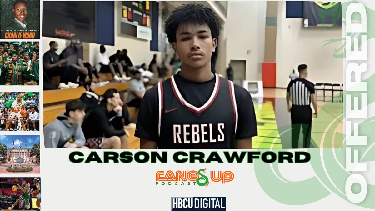 Carson Crawford has been offered by FAMU!
#FangsUp #FAMU #HBCU #HBCUdigital