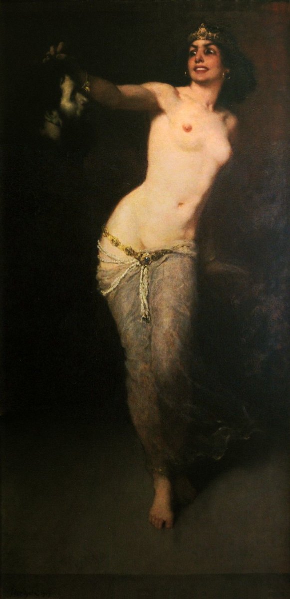 Salomé holding the severed head of John the Baptist - Gyula Éder