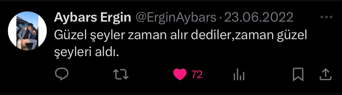 Zaman güzel şeyleri aldı Aybars’ım 😢28.06
